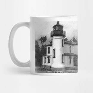 Admiralty Head Lighthouse Sketched Mug